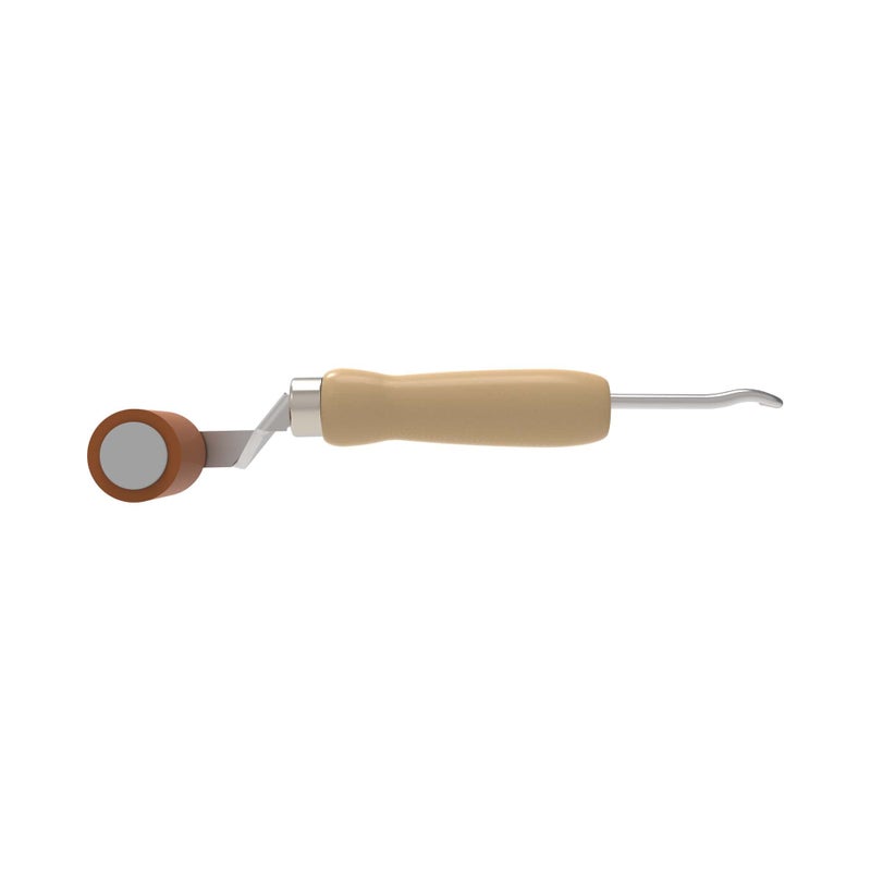 Everhard Roll-N-ChekÂ® Seam Roller with Probe Wood Handle MR05018 - Image 3